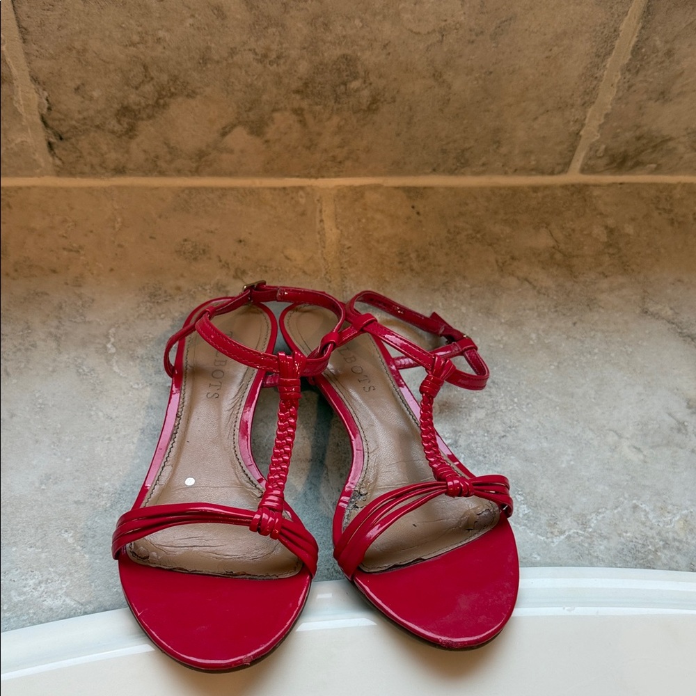 Talbots Red Strappy Sandals